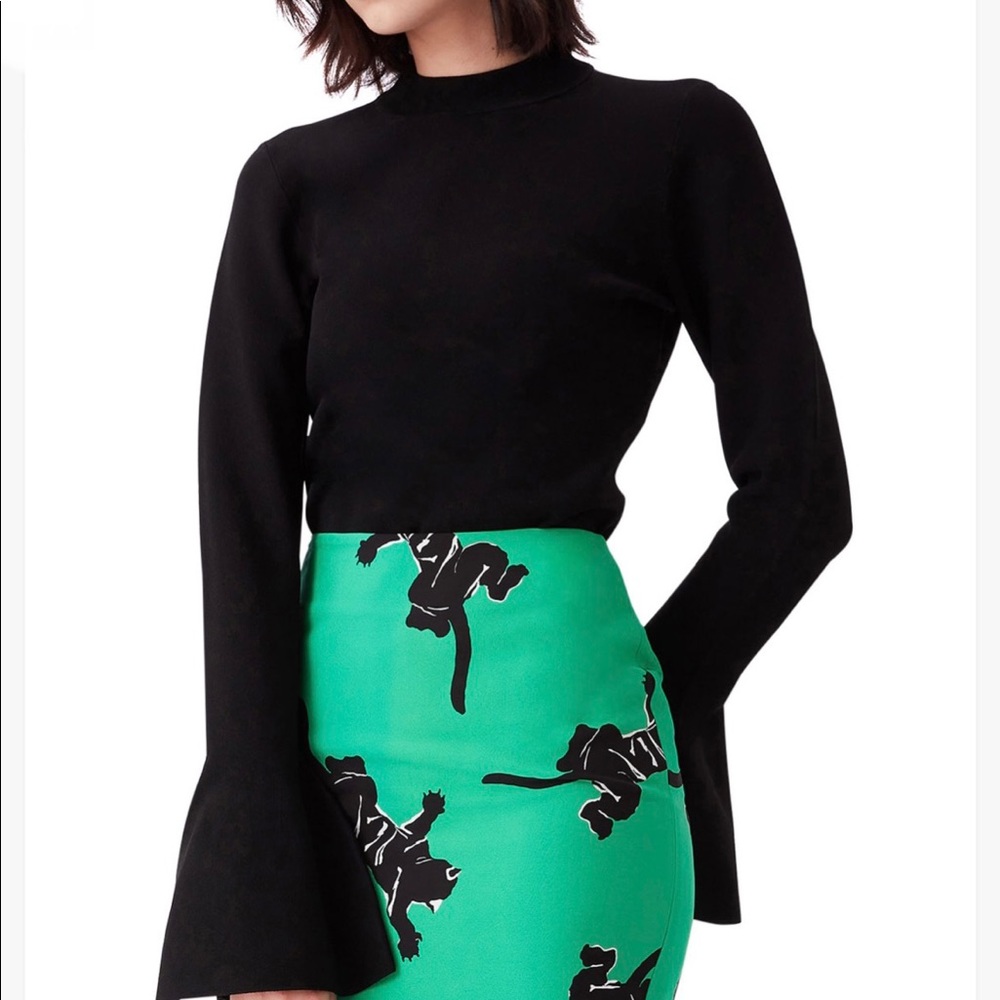 DVF mock neck pullover